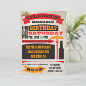 Poster Style 35e anniversaire Invitations (Debout devant)