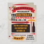 Poster Style 35e anniversaire Invitations (Devant / Derrière)