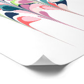 Poster Style Abstrait Marbre Botanique Formes Artwork (Coin)