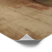 Poster Style antique Santa Claus Vintage Noël rustique (Coin)