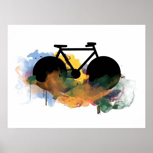 Poster style art grafitti vélo cool (Devant)
