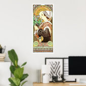 Poster Style Art Nouveau De L'Époque Victorienne Du Sable (Bureau à domicile)
