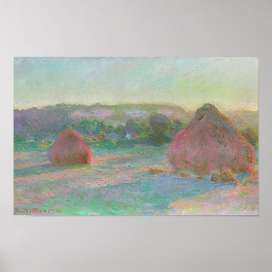 Poster style artistique de Claude Monet (Devant)