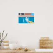 Poster Style artistique de David Hockney (Cuisine)