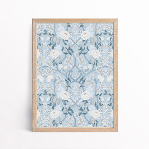 Poster Style Arts et Artisanat Vintage Fleur de Pivoine
