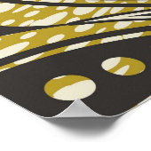 Poster Style Batik Floral Abstrait africain (Coin)