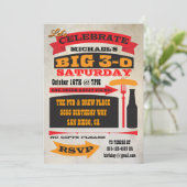 Poster style BIG 30 invitations de fête d'annivers (Debout devant)