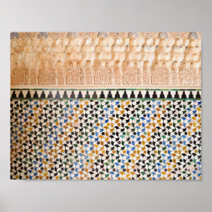 Poster Style Boho arabe géométrique