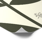 Poster Style Boho Feuille Abstraite (Coin)