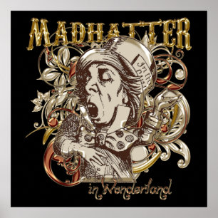 Poster Style Carnivale de Hatter Mad (Version Or)