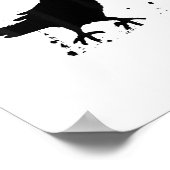 Poster Style Créatif Humour Corbeau F Café Grunge (Coin)