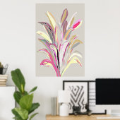 Poster Style d'art vectoriel Plante tropical Abstrait (Bureau à domicile)