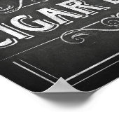 Poster Style de calque BARRE CIGAR Signe Imprimer (Coin)