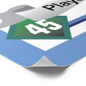 Poster Style de carte de base-ball (Coin)