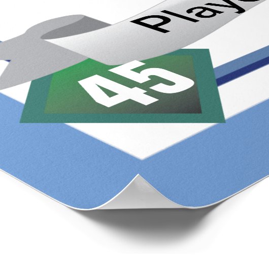 Poster Style de carte de base-ball (Coin)