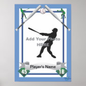 Poster Style de carte de base-ball (Devant)