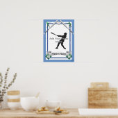 Poster Style de carte de base-ball (Cuisine)