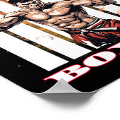 Poster Style de combat de kickboxing (Coin)