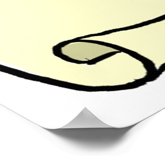 Poster Style de défilement Faire-part (Coin)