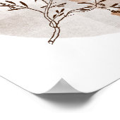 Poster Style de feuillage d'art boho (Coin)