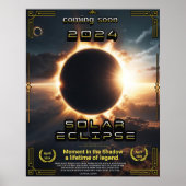 Poster Style de film Solar Eclipse 2024 (Devant)