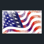 Poster Style de Grunge Patriotique Faded American Drapeau<br><div class="desc">Des étoiles de style grunge à l'allure cool et rayent le drapeau patriotique américain. Blancs rouges et bleus avec un look défraîchi.</div>