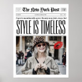 Poster Style De Journal Personnalisé Est Un Mur D'Art Mod (Devant)