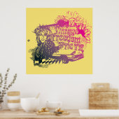 Poster Style de liberté vintage 1972 (Cuisine)