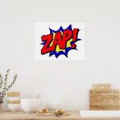 Poster Style de livre comique ZAP (Cuisine)