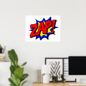 Poster Style de livre comique ZAP (Bureau à domicile)