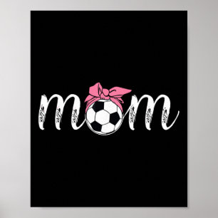 Poster Style de nœud coquette rose Momlife Mère Femmes So