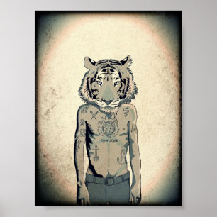 Poster Style de tigre