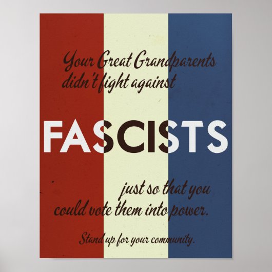 Poster Style des années 1940 : défendez votre communauté (Devant)