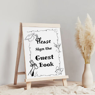 Poster Style Doodles Main Draduation livre de la Graduati