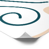 Poster Style Doodline Art Moderne Mur (Coin)