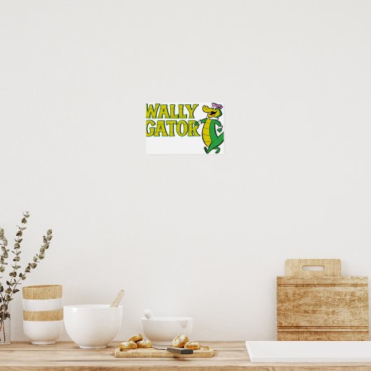Poster Style du logo Wally Gator (Cuisine)