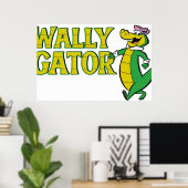 Poster Style du logo Wally Gator (Bureau à domicile)