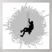 Poster Style Escalade de montagne Scribble (Devant)