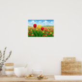 Poster Style européen et américain Tulipes originales Lan (Cuisine)