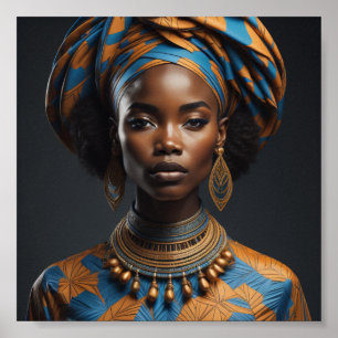 Poster Style femme africaine