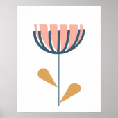 Poster Style folklorique scandinave Simple Flower Blush N (Devant)
