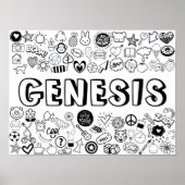 Poster Style "GENESIS" Color-it-Yourself (Devant)
