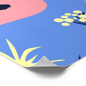 Poster Style géométrique motif tigre et léopard (Coin)