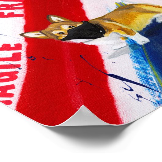 Poster style Graffiti "reine Elizabeth" (Coin)