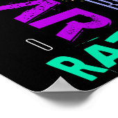 Poster Style Graffiti répétitif Rat métal Année 2020 P (Coin)