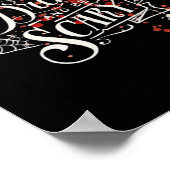 Poster Style graphique effrayant d'Halloween sauvage (Coin)