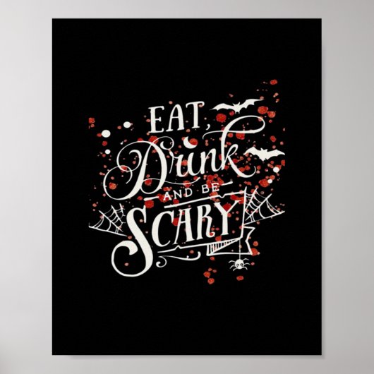 Poster Style graphique effrayant d'Halloween sauvage (Devant)