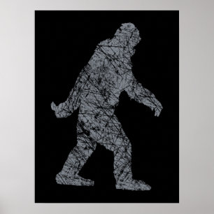 Poster Style grunge de Squatchin Bigfoot