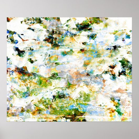 Poster Style grunge vert design graphique d'art abstrait (Devant)