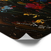 Poster Style impressionniste fleur sauvage Meadow et Cott (Coin)